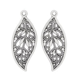 Tibetan Silver/Gold Leaf Charms Pendants for Jewelry Making