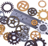 Assorted Antique Steampunk Clock Watch Gear Charms Pendants DIY Jewelry Making