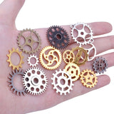 Assorted Antique Steampunk Clock Watch Gear Charms Pendants DIY Jewelry Making