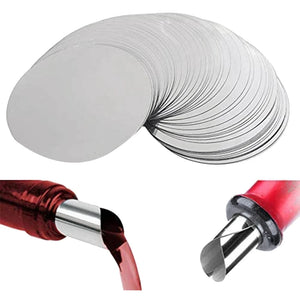 150 Pcs 3 Inch Silver Wine Pourer Discs Drip-Proof Drop Drip Stop Pouring