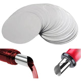 150 Pcs 3 Inch Silver Wine Pourer Discs Drip-Proof Drop Drip Stop Pouring