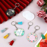 150 Pcs Clear Acrylic Keychain Blanks 2 Inches for DIY Craft Project