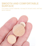 150 Pcs Unfinished Wooden Half Balls DIY Craft Accessories