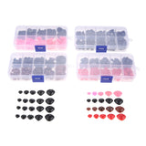 150 Pcs Flat Triangle Nose Plastic Safety Nose for Dolls Teddy Bear DIY
