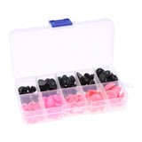 150 Pcs Flat Triangle Nose Plastic Safety Nose for Dolls Teddy Bear DIY