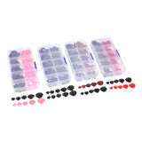 150 Pcs Flat Triangle Nose Plastic Safety Nose for Dolls Teddy Bear DIY