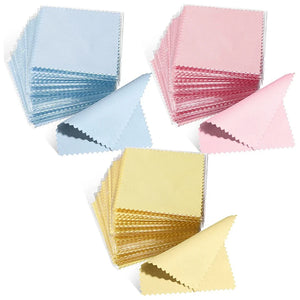150 Pcs Jewelry Cleaning Cloth Soft Silver Polish Cloth Individually Wrapped