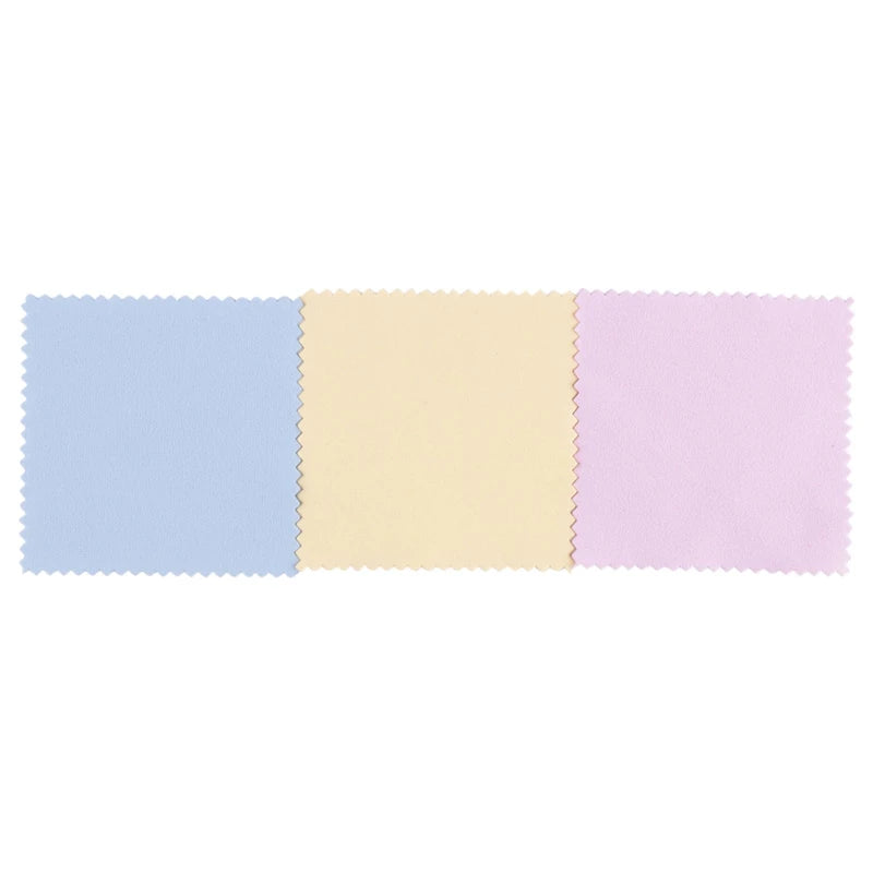 150 Pcs Colorful Polishing Cloth for Jewelry Cleaning Soft Silver Polish