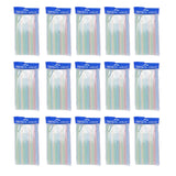 1500 Pcs Striped Colored Disposable Straws 8 inch Long