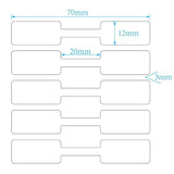 1500 Pcs Barbell Printer Compatible Jeweller Repair Tags