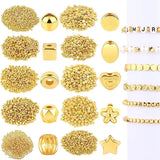 1500Pcs Spacer Beads Assorted DIY Jewelry Making Loose Beads