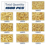 1500Pcs Spacer Beads Assorted DIY Jewelry Making Loose Beads