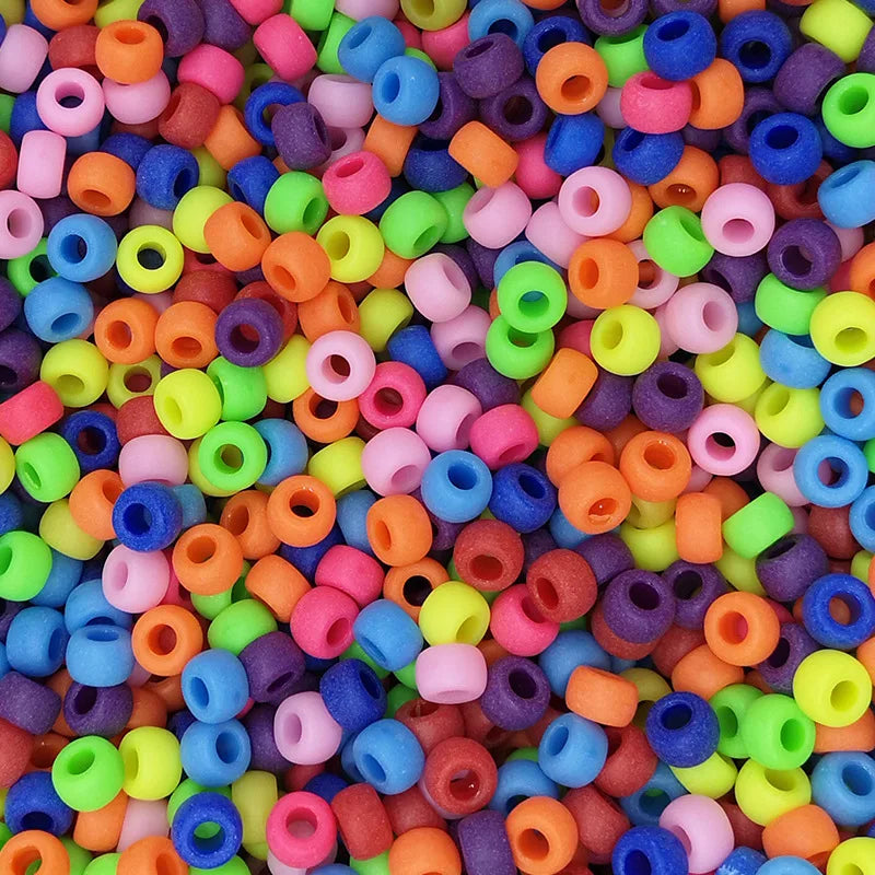 1500Pcs Colorful Pony Beads DIY Bracelet Necklace Making HandCrafts