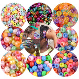 1500Pcs Colorful Pony Beads DIY Bracelet Necklace Making HandCrafts