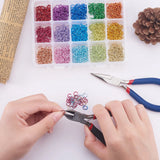 1500Pcs 6x0.8mm Aluminum Split Jump Rings for DIY Jewelry