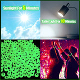 1500pcs Luminous Acrylic Alphabet Letter Beads 7mm Round A-Z Letters Heart