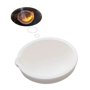 Quartz Melting Dishes Pot Crucible for Silver Platinum
