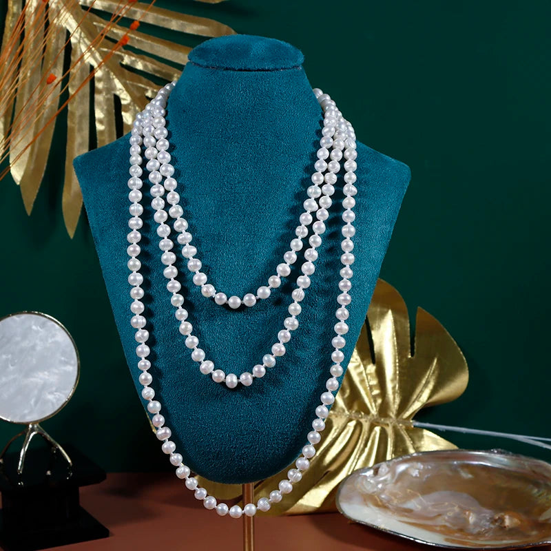 Long Freshwater Pearls Necklace Boutique Jewellery