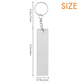 150Pcs Acrylic Keychain Blank with Rings for Vinyl Crafts
