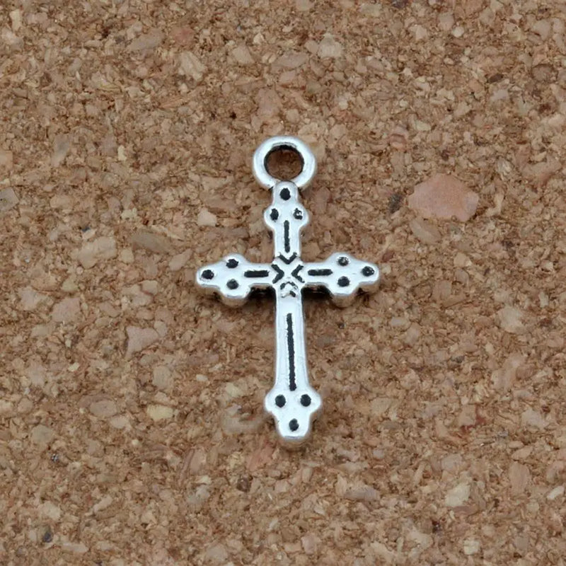150Pcs Alloy Islamic Cross Charm Pendants Jewelry Making Bracelet Necklace DIY