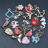150Pcs Gold-Plated Enamel Charms for DIY Jewelry Making