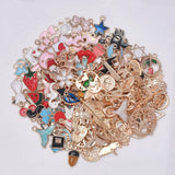 150Pcs Mixed Cartoon Animal Tree Enamel Charms Beads For DIY Jewelry