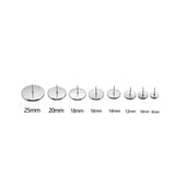 150Pcs 8-16mm Stainless Steel Earrings Base Set