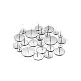 150Pcs 8-16mm Stainless Steel Earrings Base Set