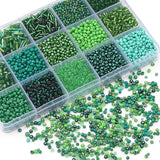 150g 15 Grids Glass Seed Beads Box Set - Czech Charm Spacer Loose Beads