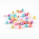 150pcs 10mm Wooden Flower Beads For DIY Jewelry Kids Toys