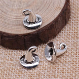 150pcs Antique Silver Wizard Hat Charms For Jewelry Making DIY Findings