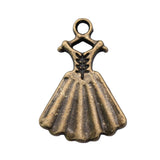 150pcs 13x20mm Evening Dress Tutu Charm DIY Jewelry Making