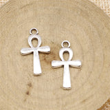 150pcs Ankh Cross Charm Pendant Antique Alloy for Jewelry Making