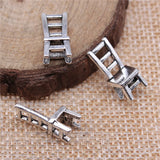 150pcs 17x7x6mm 3D Chair Pendant Charms Antique Silver Chair Pendants Charm