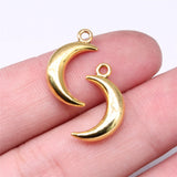 150pcs Antique Silver Moon Charms DIY Jewelry Findings