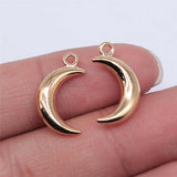 150pcs Antique Silver Moon Charms DIY Jewelry Findings