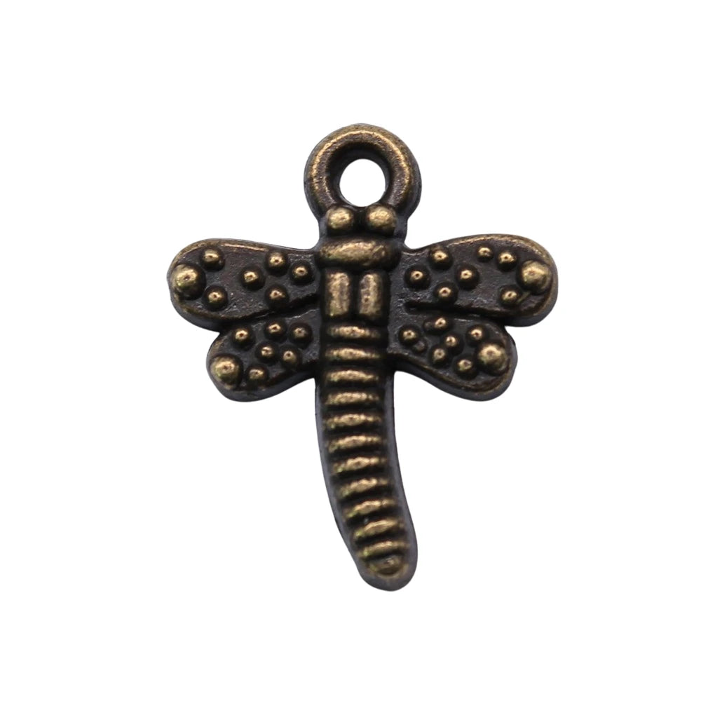150pcs Dragonfly Charm 19x15mm Jewelry Making Accessories Antique Silver Bronze