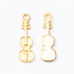 150pcs Vintage Violin Charms 24*7MM Silver Antique Bronze Pendants DIY Jewelry
