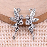 150pcs 26x11mm Fairy Angel Pendants Charm for Jewelry Making