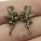 150pcs 26x11mm Fairy Angel Pendants Charm for Jewelry Making