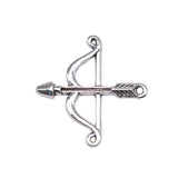 150pcs Bow And Arrow Charm Antique Silver Pendant Jewelry DIY Pendants