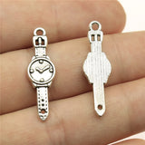 150pcs Antique Silver Watch Pendants for Jewelry Making