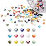 150pcs 8mm Pearlized Porcelain Beads Charms for Jewelry Making