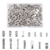 150pcs Tibetan Style Alloy Beads Column Tube Spacer Bead for DIY Jewelry Making