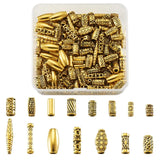 150pcs Tibetan Style Alloy Beads Column Tube Spacer Bead for DIY Jewelry Making