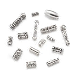 150pcs Tibetan Style Alloy Beads Column Tube Spacer Bead for DIY Jewelry Making