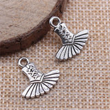 150pcs Ballet Dress Tutu Ballerina Charms Antique Silver Pendant DIY Jewelry