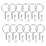 150pcs Key Ring Chain Split Jump Rings Screw Eye Pins DIY Keychain