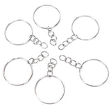 150pcs Key Ring Chain Split Jump Rings Screw Eye Pins DIY Keychain