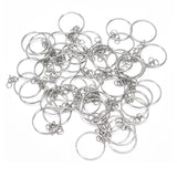 150pcs Key Ring Chain Split Jump Rings Screw Eye Pins DIY Keychain